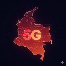 Antena de red 5G de Claro Colombia en zona urbana